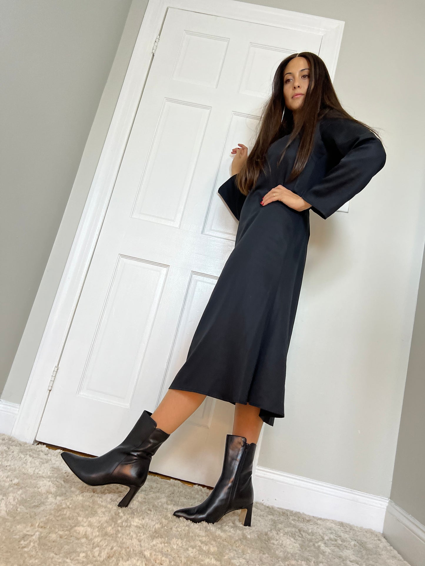 Damigella Slip Dress - Black