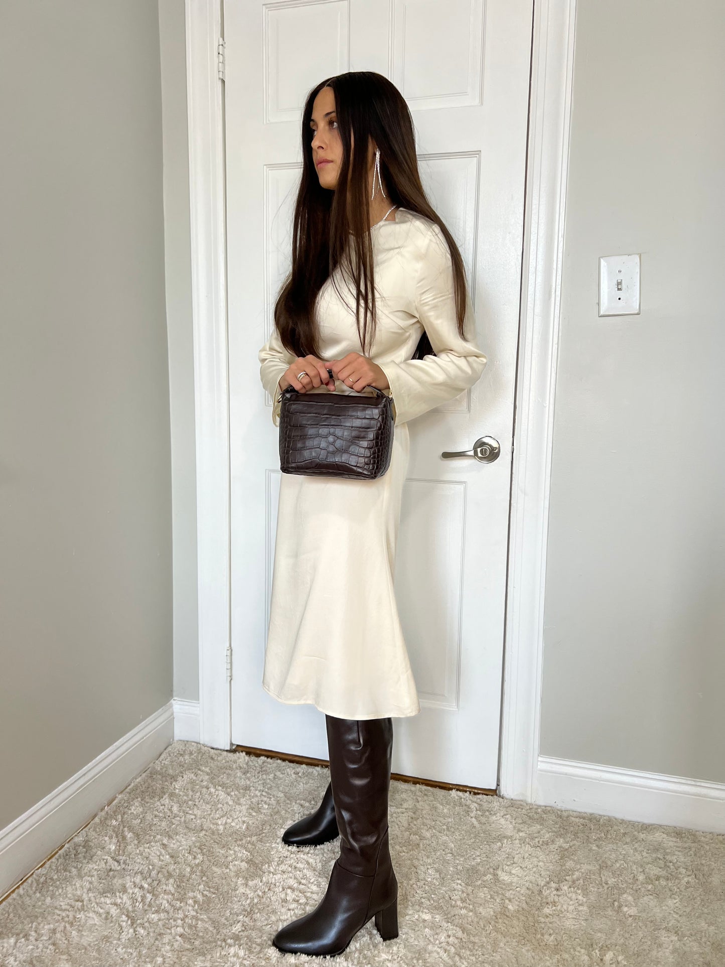 Damigella Slip Dress - Cream