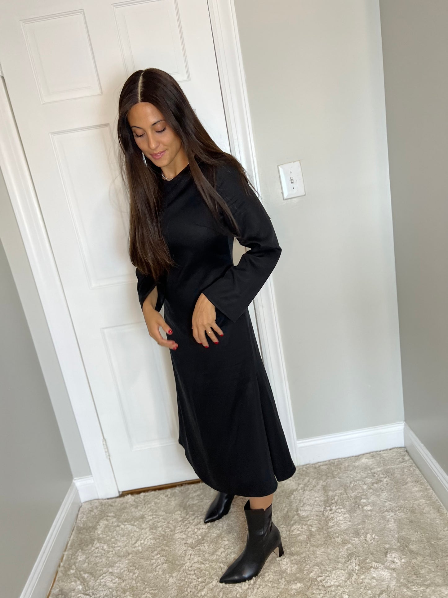 Damigella Slip Dress - Black