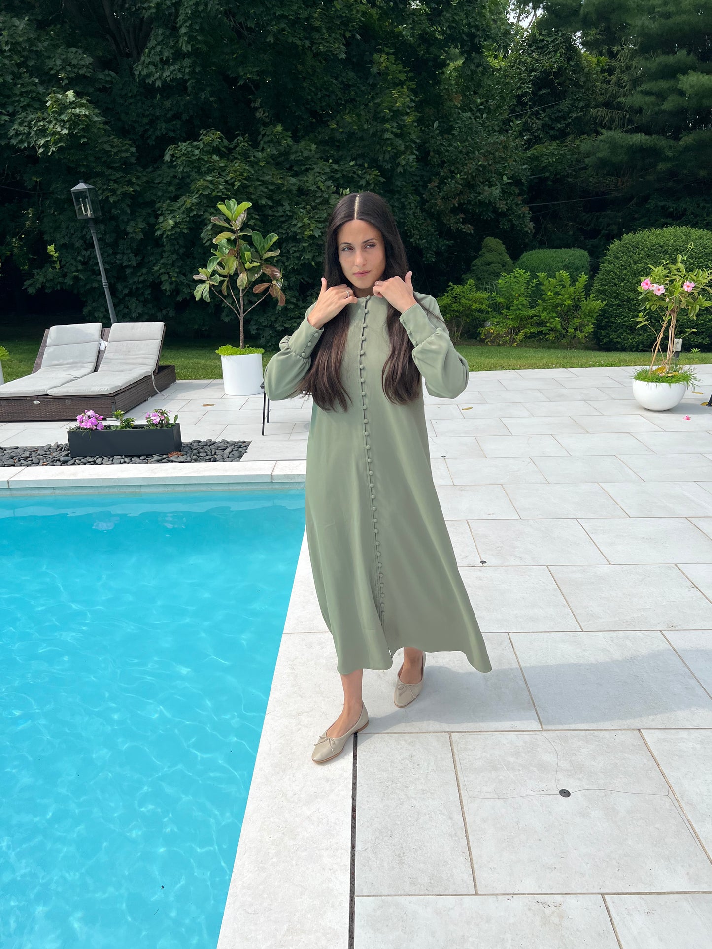 Magnolia Dress - Sage