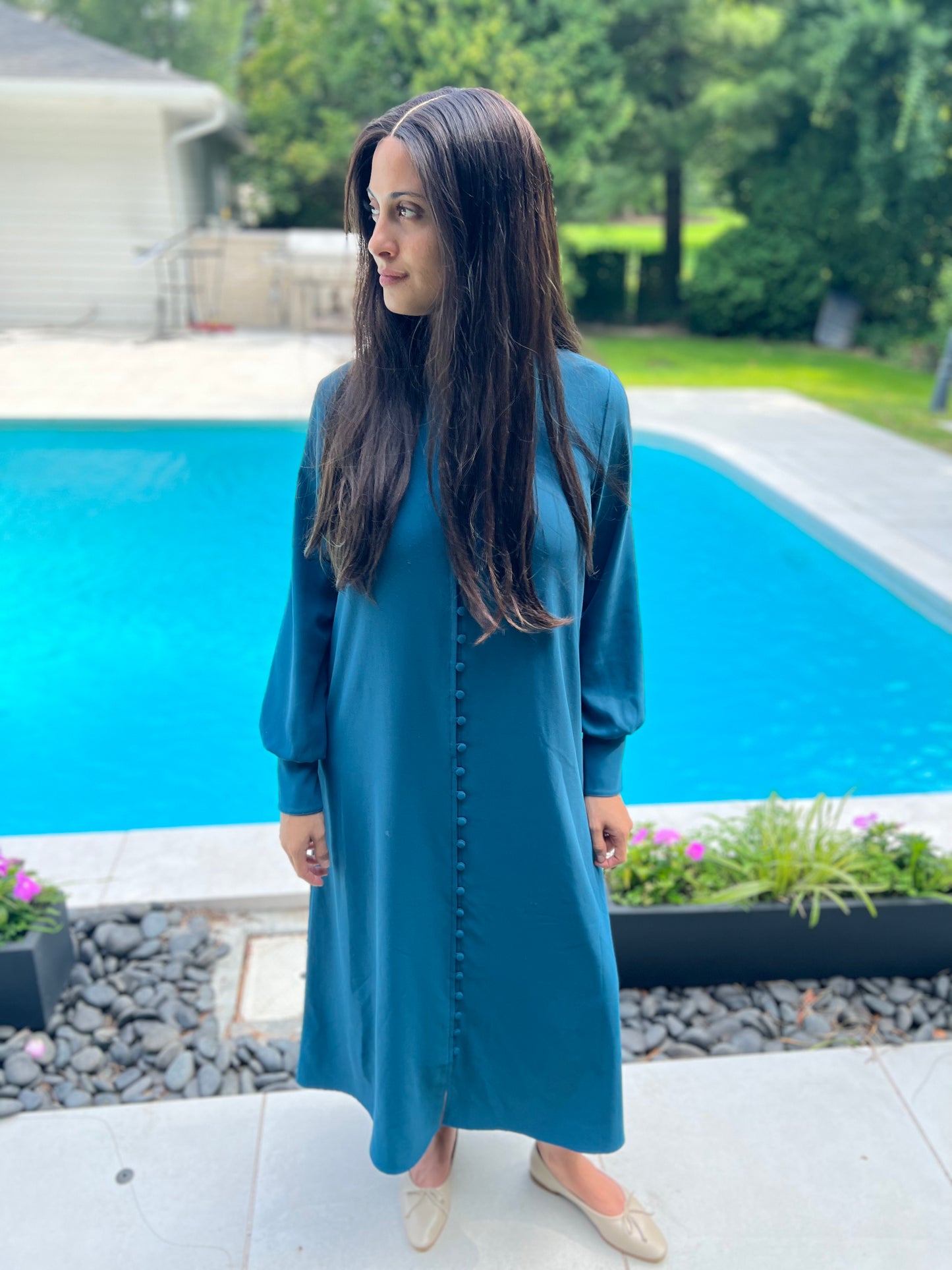 Magnolia Dress - Teal